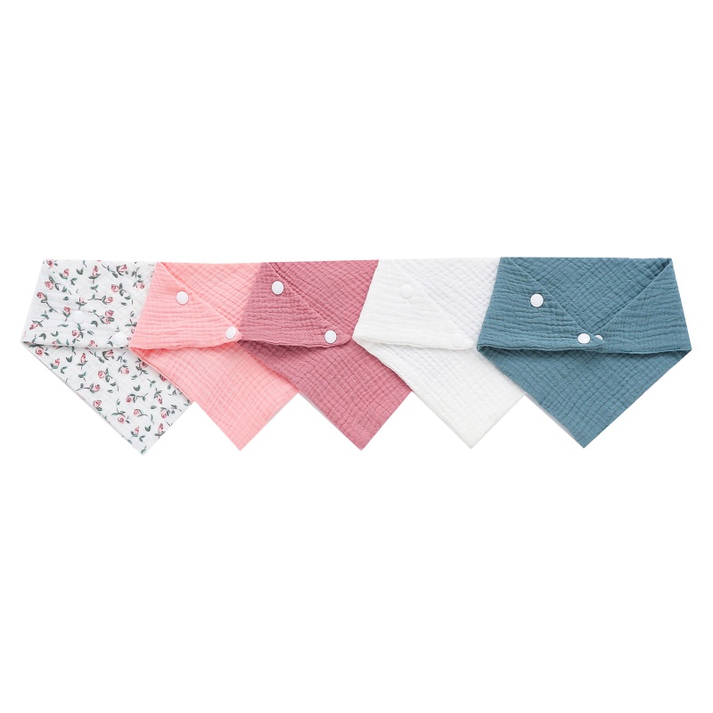 Set 5 Khăn Lau Đa Năng Tiện Dụng Bằng Chất Liệu Vải Cotton Mềm Mại Dành Cho Các Bé