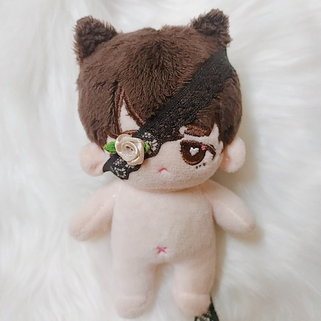 Bịt Mắt Đăng Ten Đen Hoa Hồng Cho Doll 15cm