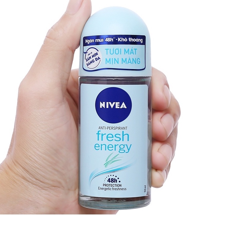 Lăn Khử Mùi Nữ NIVEA Fresh Energy Tươi Mát Mịn Màng 50ml