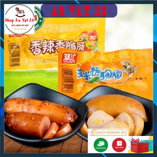 Xúc xích ngô, xúc xích cay 💓siêu thơm ngon 💓 ( 1 gói 32g) -Ăn Vặt 24