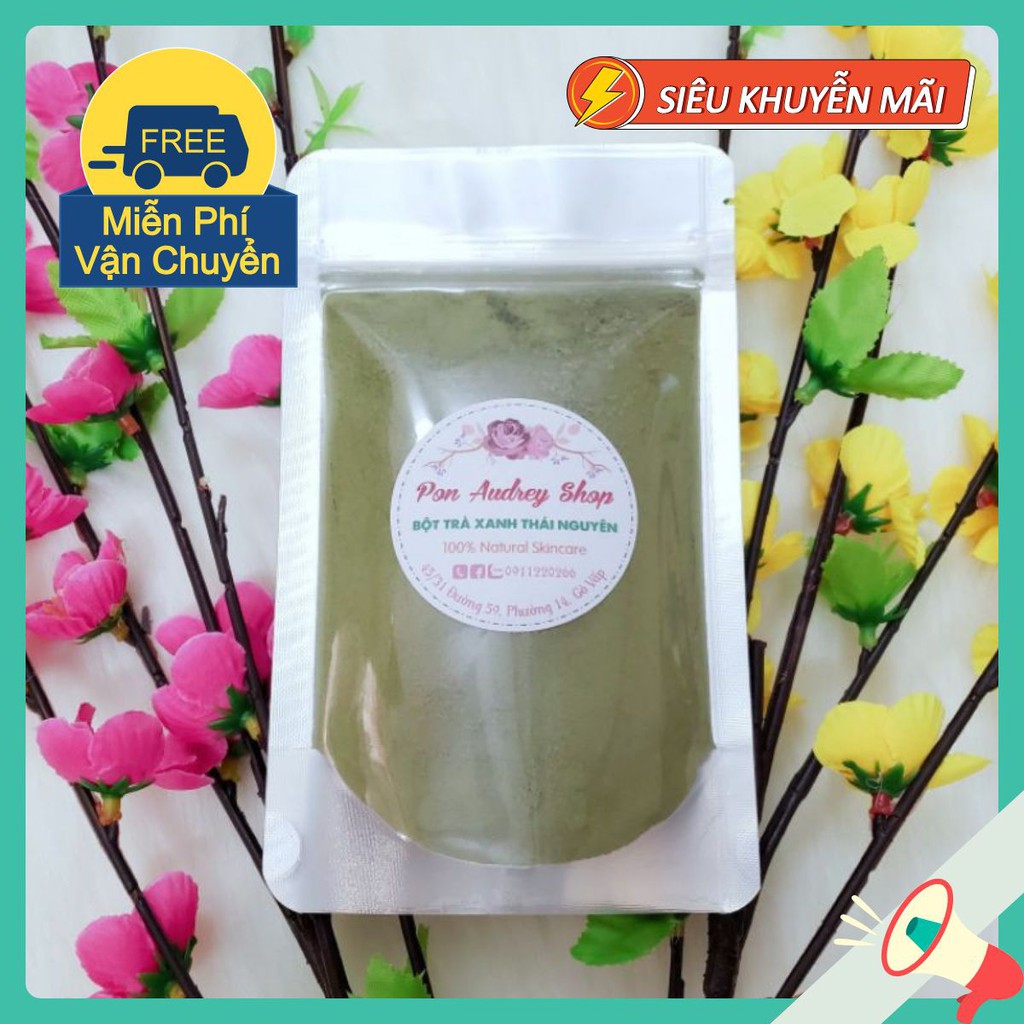 Bột Trà Xanh Nguyên Chất Thái Nguyên - Mỹ Phẩm Handmade