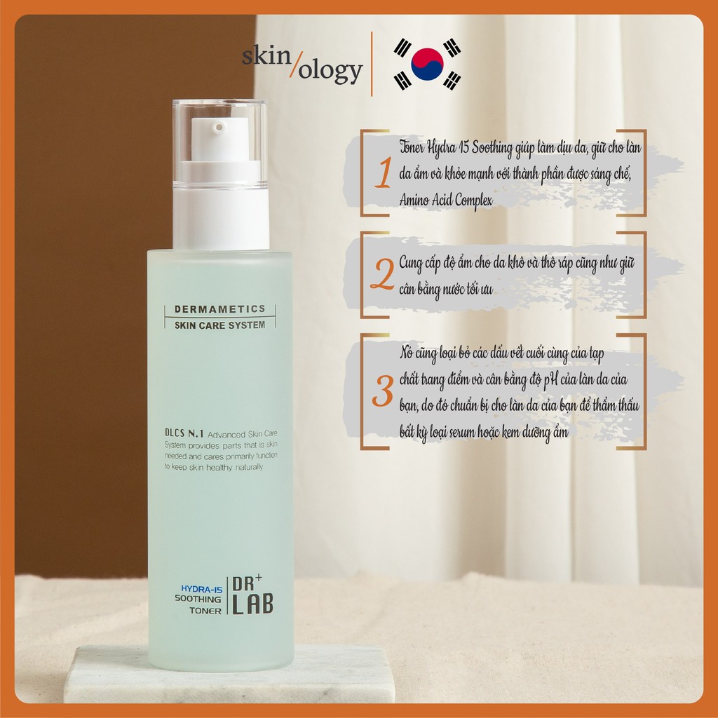 NƯỚC CÂN BẰNG DA DR.LAB TONER HYDRA 15 SOOTHING CHO DA KHÔ