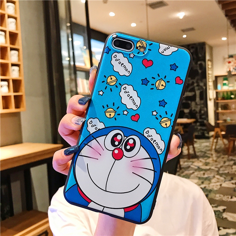 Ốp điện thoại họa tiết Doraemon dễ thương cho điện thoại iPhone 6/6S 7/8 6P/6SP 7P/8P X/XS XR XS MAX