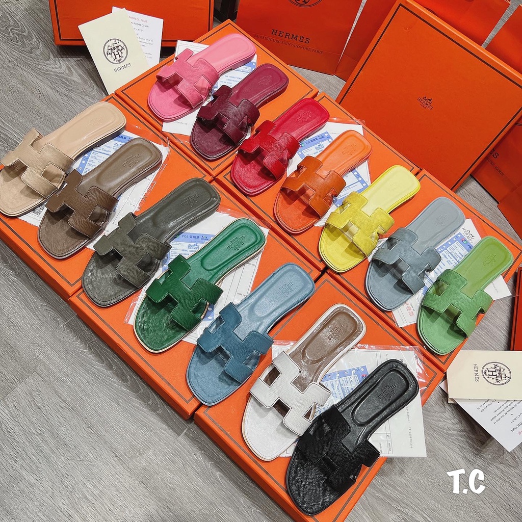 {bảng màu 2} DÉP H M SUPER cao cấp, dép lê nữ thời trang full box nhập quảng châu