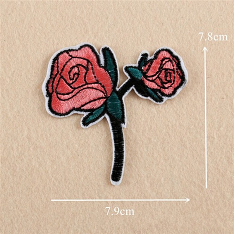 Set 11 Miếng Dán Ủi Thêu Hình Hoa Hồng