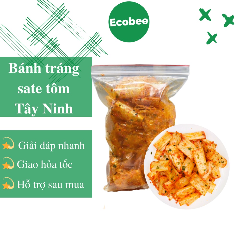 Bánh tráng sate tôm hành Ecobee siêu ngon chính gốc Tây Ninh