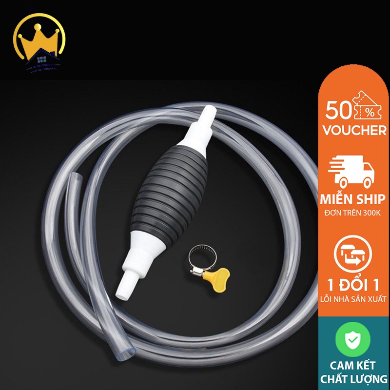 Máy bơm hút chất lỏng thủ công (TẶNG 2 đai siết+1m ống dẫn)