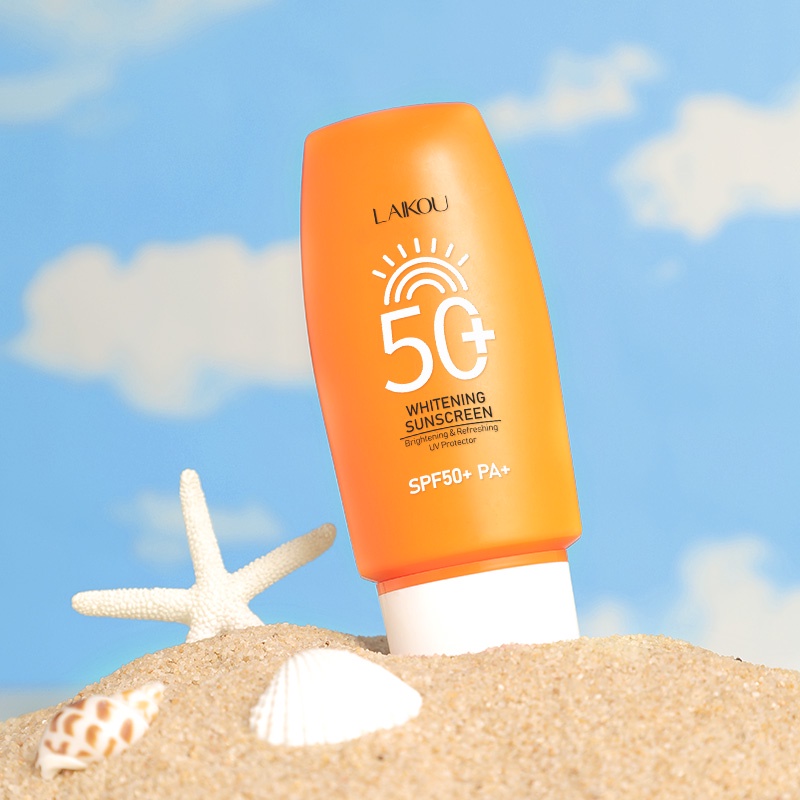 Kem Chống Nắng LAIKOU Cấp Ẩm Chống Tia UV SPF50+ Kháng Nước Bảo Vệ Da Mặt Và Cơ Thể 50g