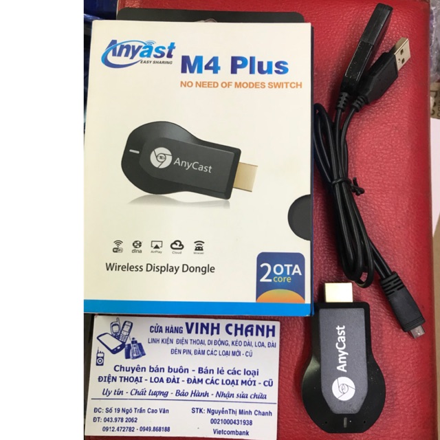HDMI không dây Anycast M4 Plus cao cấp chính hãng Dongle
