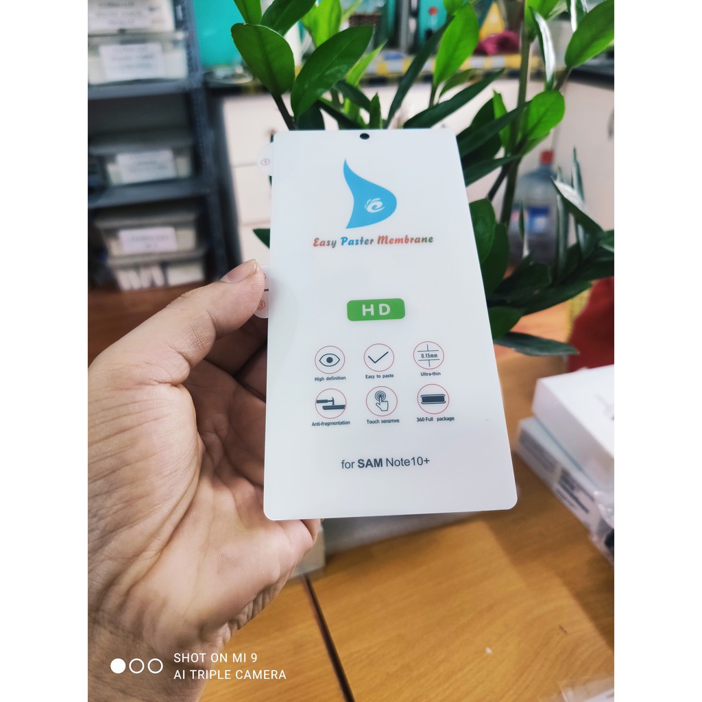 Miếng dán PPF  full màn hình  samsung note 10 plus, siêu bền, chống trầy xước