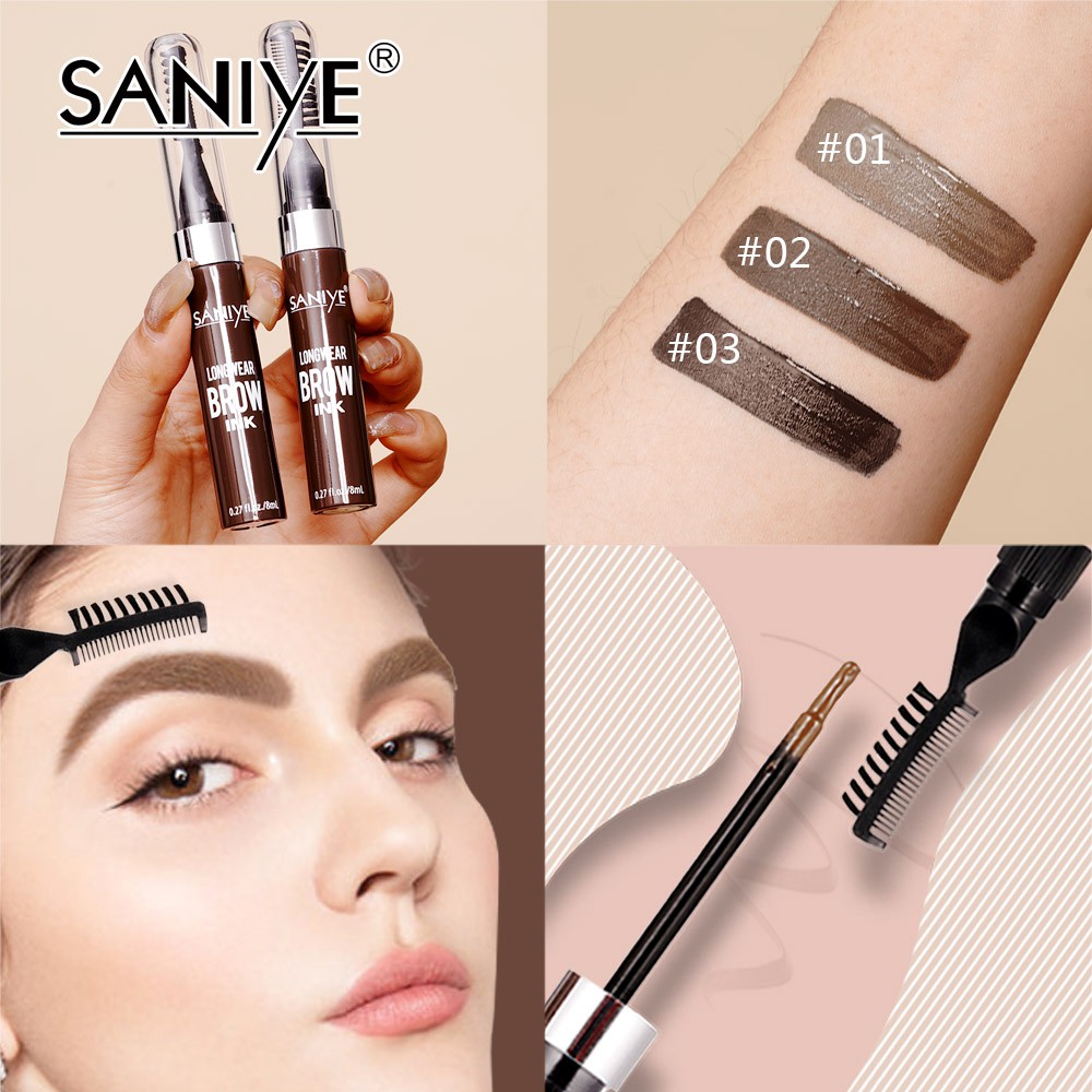 Gel Kẻ Mày SANIYE M320 8ml Trang Điểm Chuyên Nghiệp Kèm Lược Tiện Dụng | BigBuy360 - bigbuy360.vn