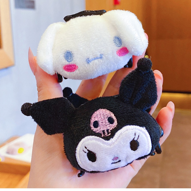 Kẹp tóc hình chú chó hoạt hình nhồI bông phong cách hàn quốc đáng yêu