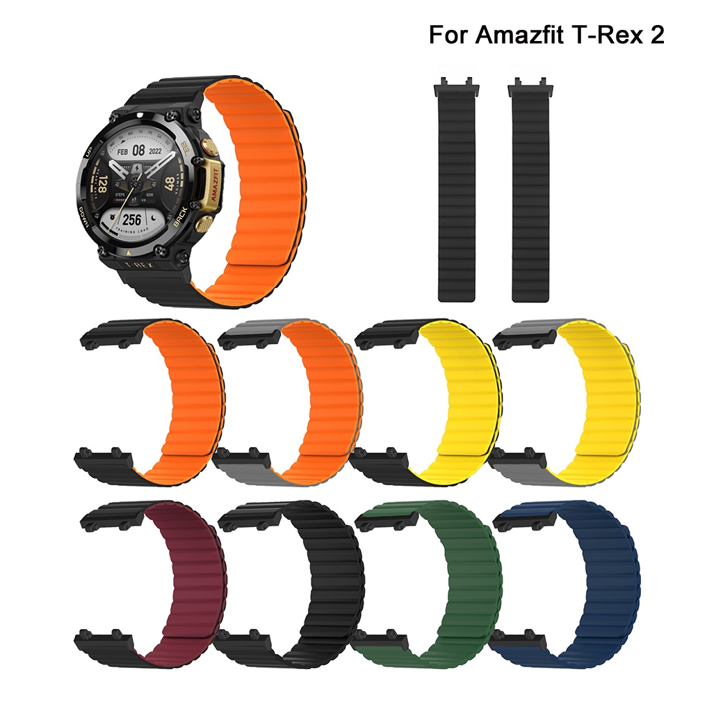 Dây Đeo Nam Châm Cho Đồng Hồ Thông Minh Amazfit T-Rex 2 T Rex Pro Xiaomi Huami Amazfit T-Rex A1918 Correa