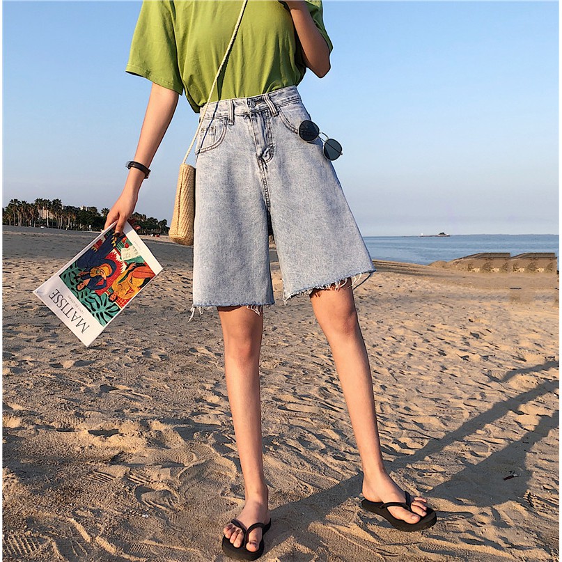 [SẴN] Quần shorts jean nữ Ulzzang Quảng Châu QLJ93
