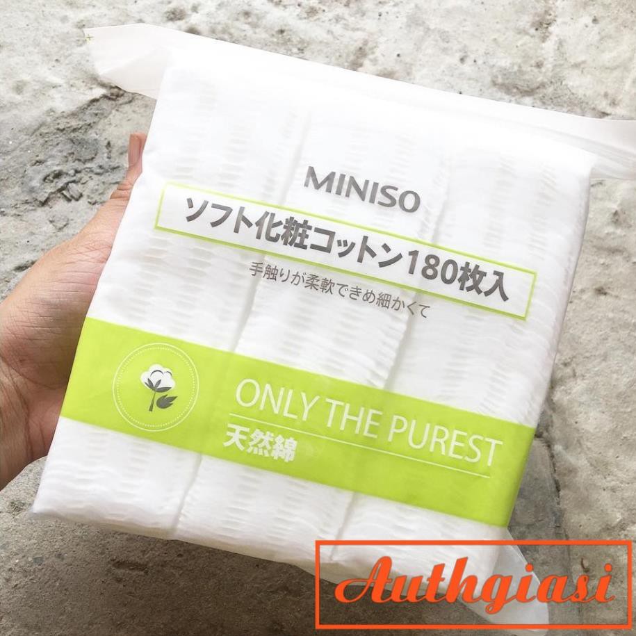 Bông tẩy trang Miniso 180-475-800-1000 miếng dày và mỏng -kiwikiwi
