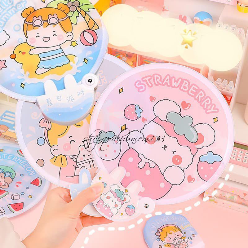 Quạt gấp gọn tự bung hình siêu dễ thương, bỏ túi siêu tiện lợi - Hot nhất 2021