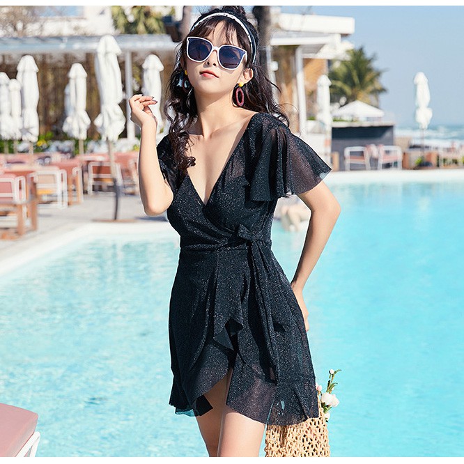 Đồ Bơi Nữ Kín Đáo Cho Người Béo Bụng Ánh Kim Tuyến | BigBuy360 - bigbuy360.vn