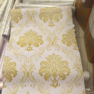 Combo 10m giấy dán tường Hàn quốc hoa văn châu Âu hoàng gia