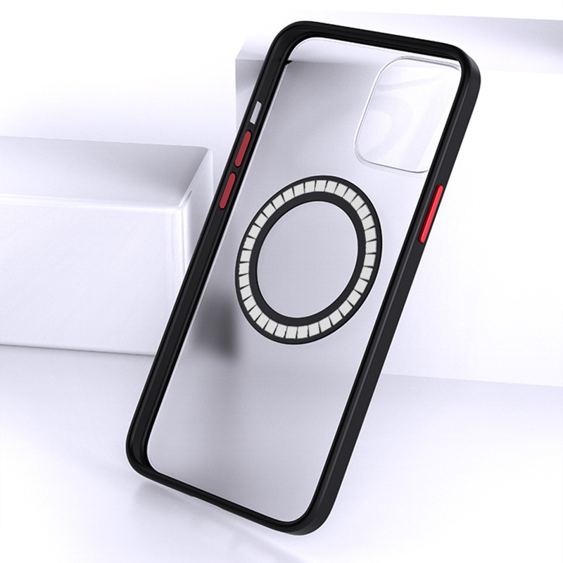 Đế Sạc Điện Thoại Không Dây Siêu Nhẹ Có Nam Châm Hít Gắn Xe Hơi Cho Điện Thoại Iphone 13