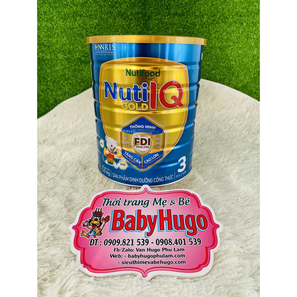 [MẪU MỚI] Sữa Bột Nutifood Nuti IQ gold 3  Hộp 1.5kg