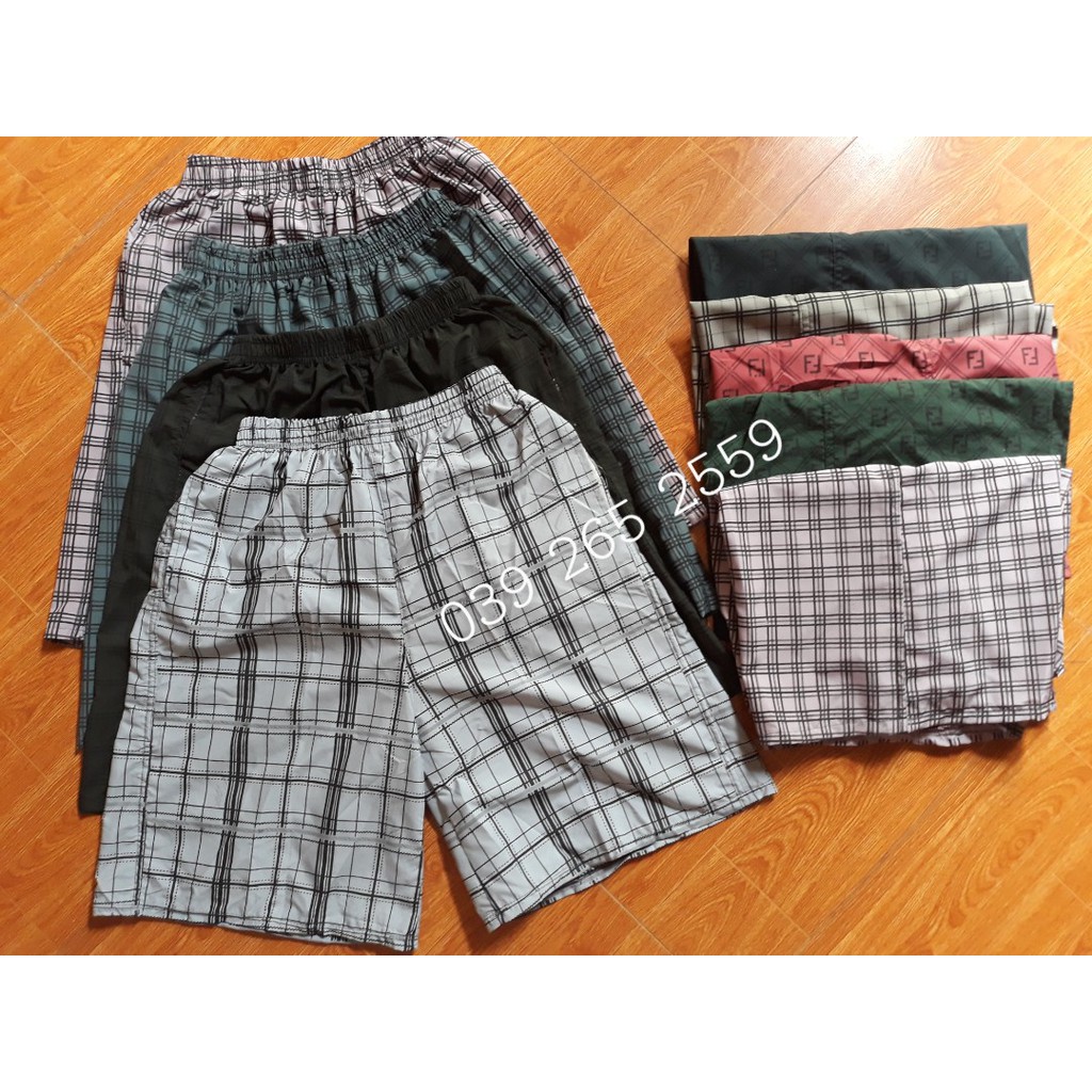 Quần đùi - quần short nam kẻ karo ngẫu nhiên