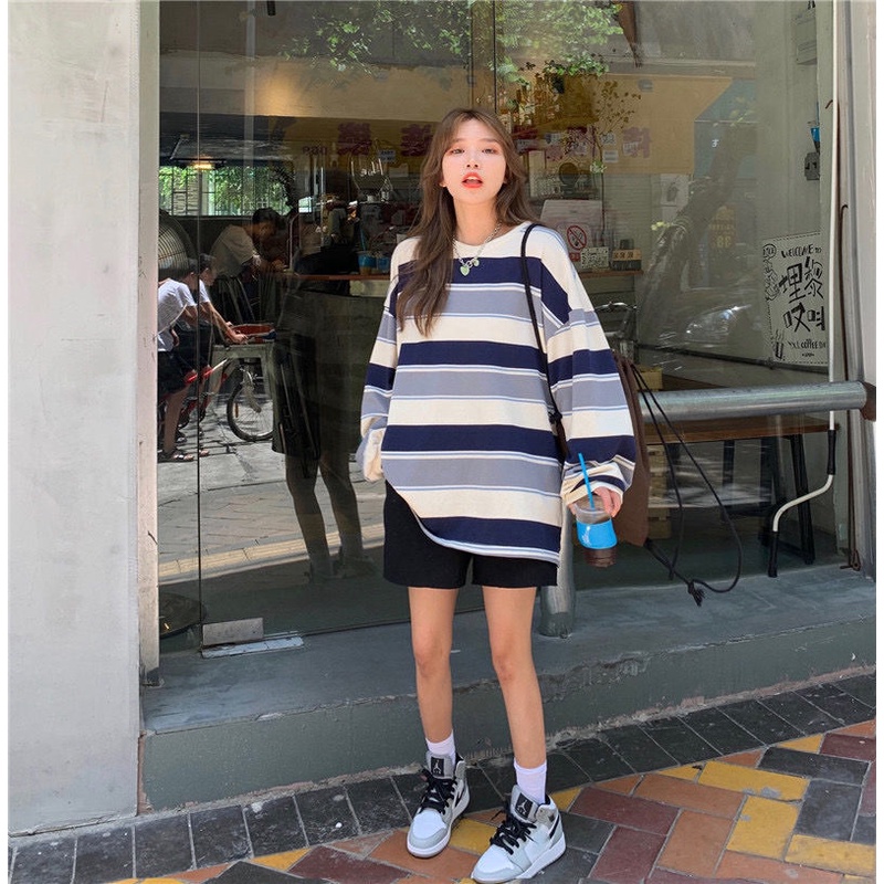 Áo Thun DàI Tay Kẻ SọC Ngang Xinh XắN JL-TX-428