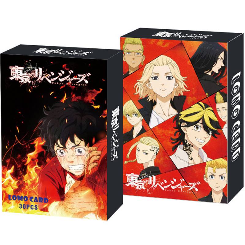 Set 30 thẻ ảnh LOMO Anime Tokyo Revengers Mini Sano Manjirou Hanagaki Takemichi Mitsuya Takashi Matsuno