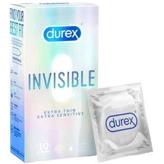 Bao Cao Su Durex Invisible Extra Thin, Extra Lubricated Hộp 10 Cái