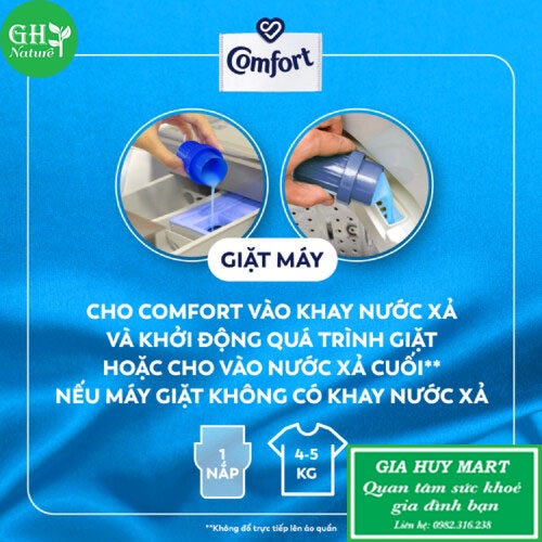 Nước xả làm mềm vải Comfort Chăm sóc Chuyên sâu túi 3,8l