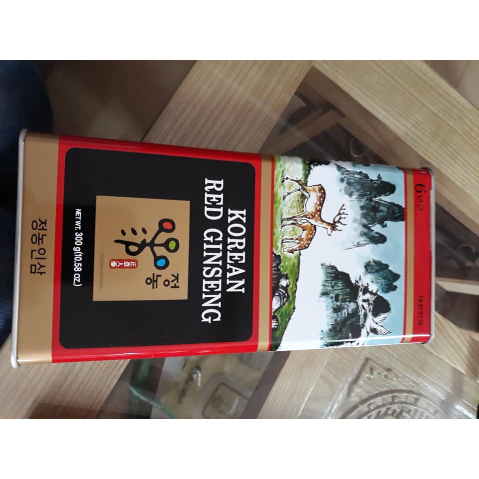 Hồng sâm khô nguyên củ 6 năm tuổi, hộp thiếc cao cấp (300gr) Hàn Quốc, hsd 2022 | BigBuy360 - bigbuy360.vn