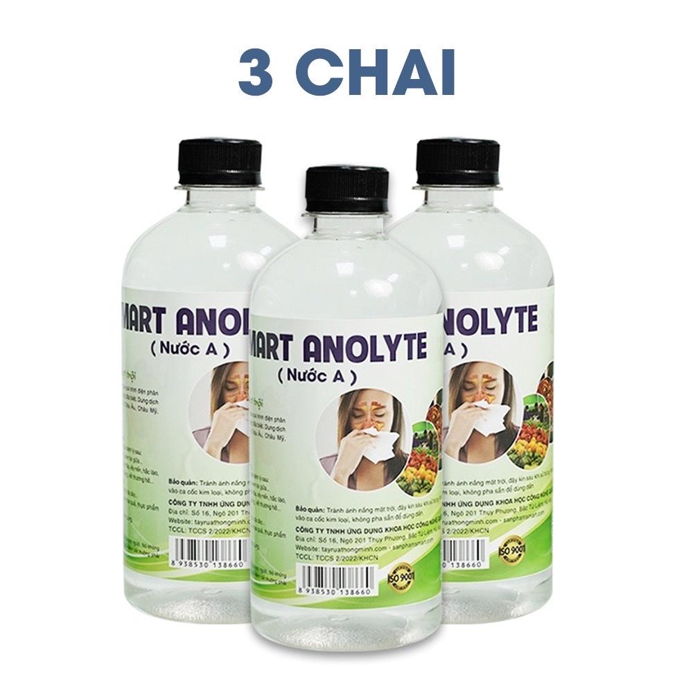 Combo 5 Dung dịch sát khuẩn Smart Anolyte  khử khuẩn tay, bề mặt an toàn từ thiên nhiên không kích ứng 500ml