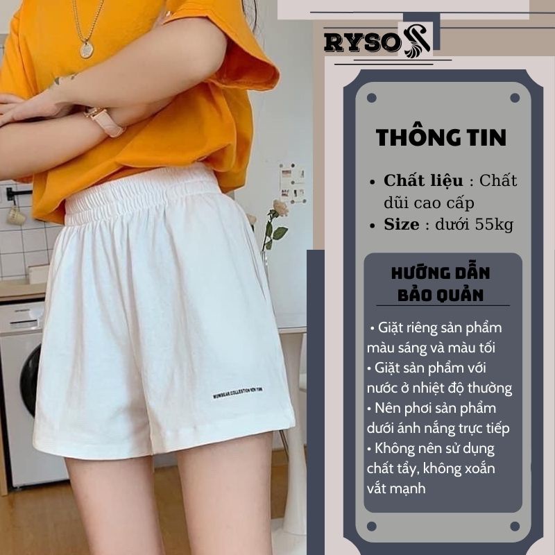 Quần đùi nữ chất dũi họa tiết thêu siêu năng động ,Quần short unisex_quần đùi đũi chun thêu siêu Hot