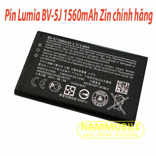 Pin Nokia Lumia 435, 532 BV-5J 1560mAh Zin chính hãng