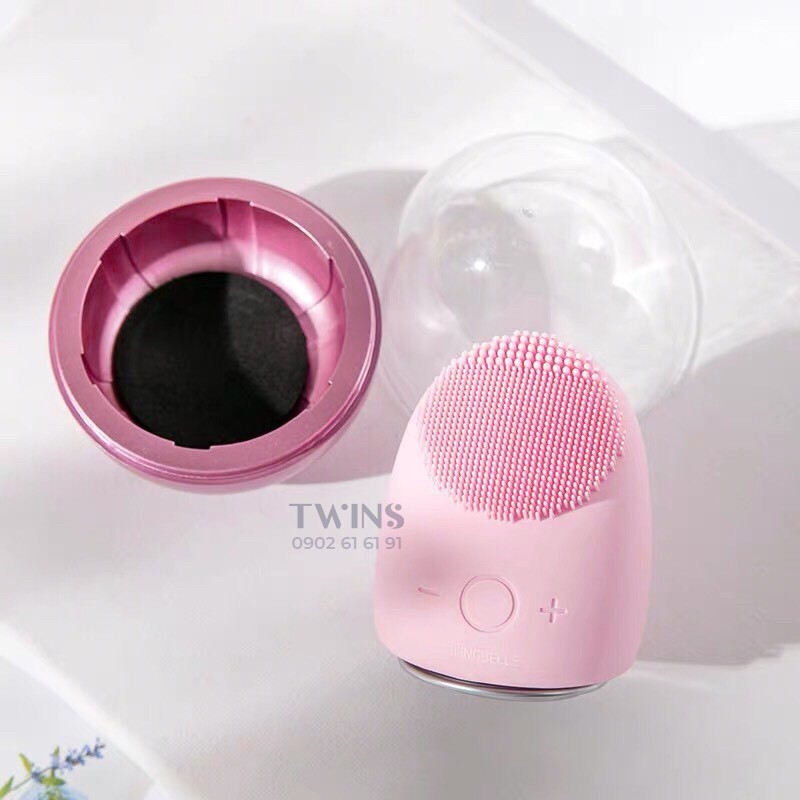 Máy Rửa Mặt + Điện Di Tinh Chất 4 in 1 BlingBelle Máy Tẩy Trang, Làm Sạch, Đẩy Dưỡng Chất, Massage Mặt Ion Eater Egg | BigBuy360 - bigbuy360.vn