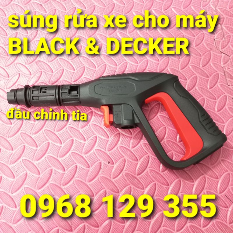 súng rửa xe black decker, súng rửa xe cho máy black decker