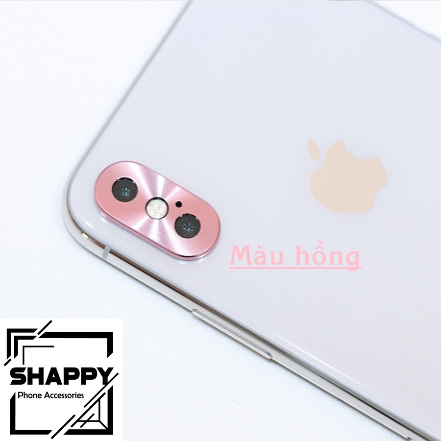 Viền Chụp Nhôm Camera Nguyên Khối IPhone X/XS/XsMax [Shappy Shop]