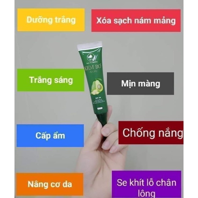 KEM BƠ CẤY TRẮNG NANO OLIC