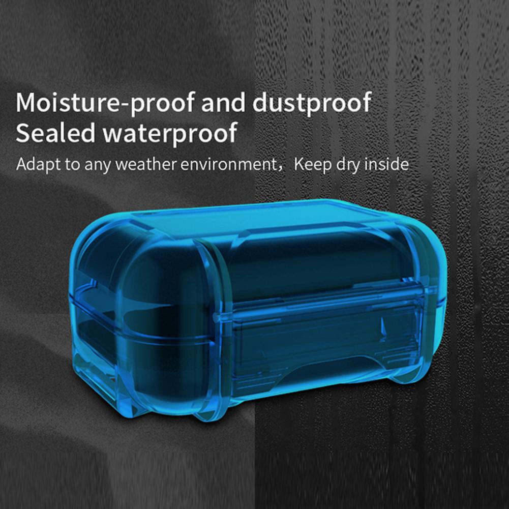 ABS Plastic Headphone Storage Box Holder Moistureproof Dustproof Pouch Case