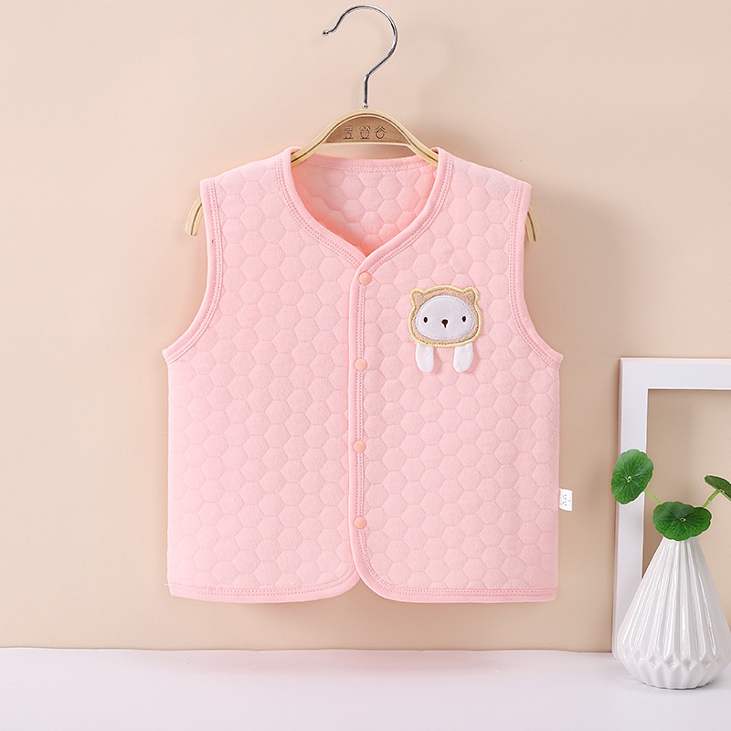 𝗦𝗵𝗼𝗽 𝗠𝗲̣ 𝗕𝗼𝗯 𝟴𝟲 - Áo gile trần bông mỏng nhẹ cho bé 0-3 tuổi, Áo khoác nhẹ cho bé