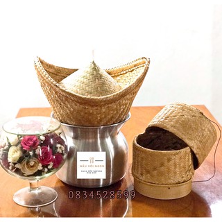 [Hàng Thái] Bộ Chõ Hấp Nấu Đồ Xôi Có Nắp Đậy + Típ Đựng Xôi Dân Tộc Lào - Thái