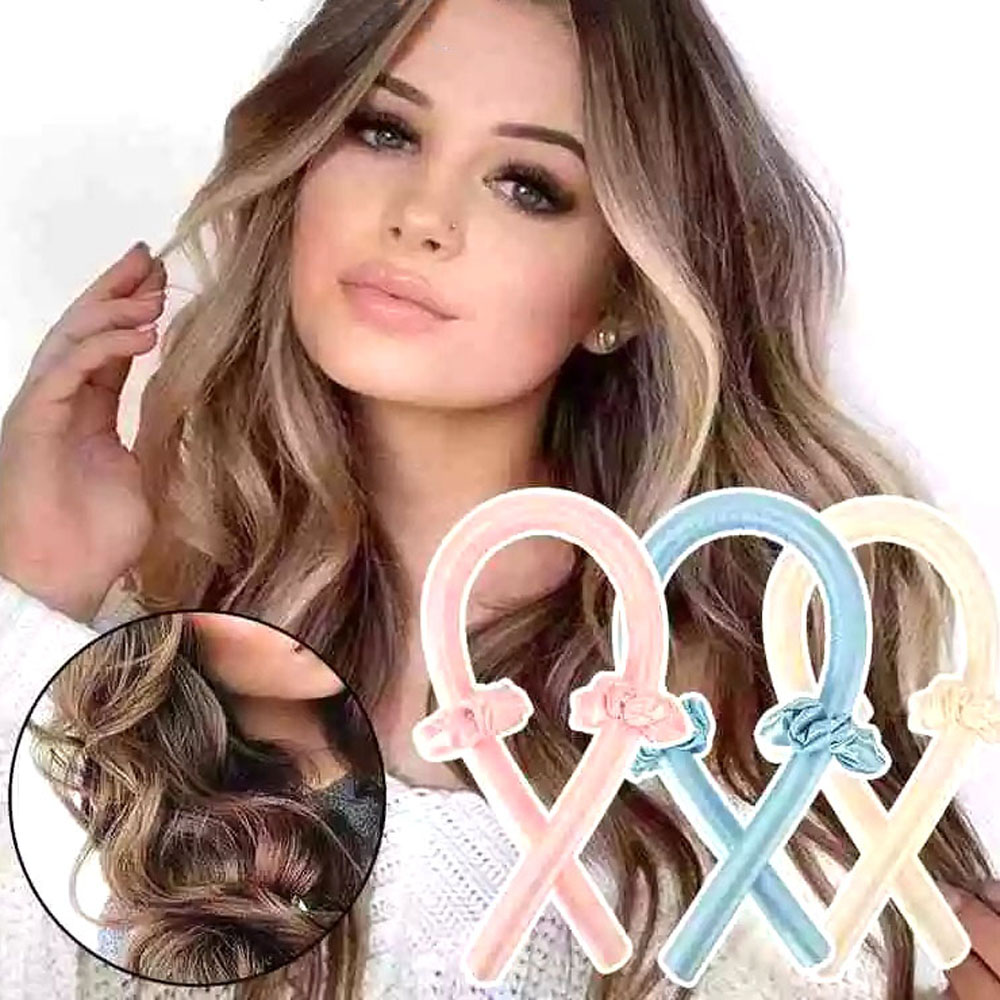 [Hàng mới về] Lô uốn tóc xoăn dài bằng vải chịu nhiệt tiện lợi cho nữ