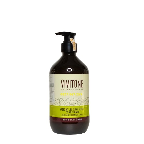 Bộ Dầu Gội Xả Vivitone Argan Phục Hồi Siêu Mượt 800ml