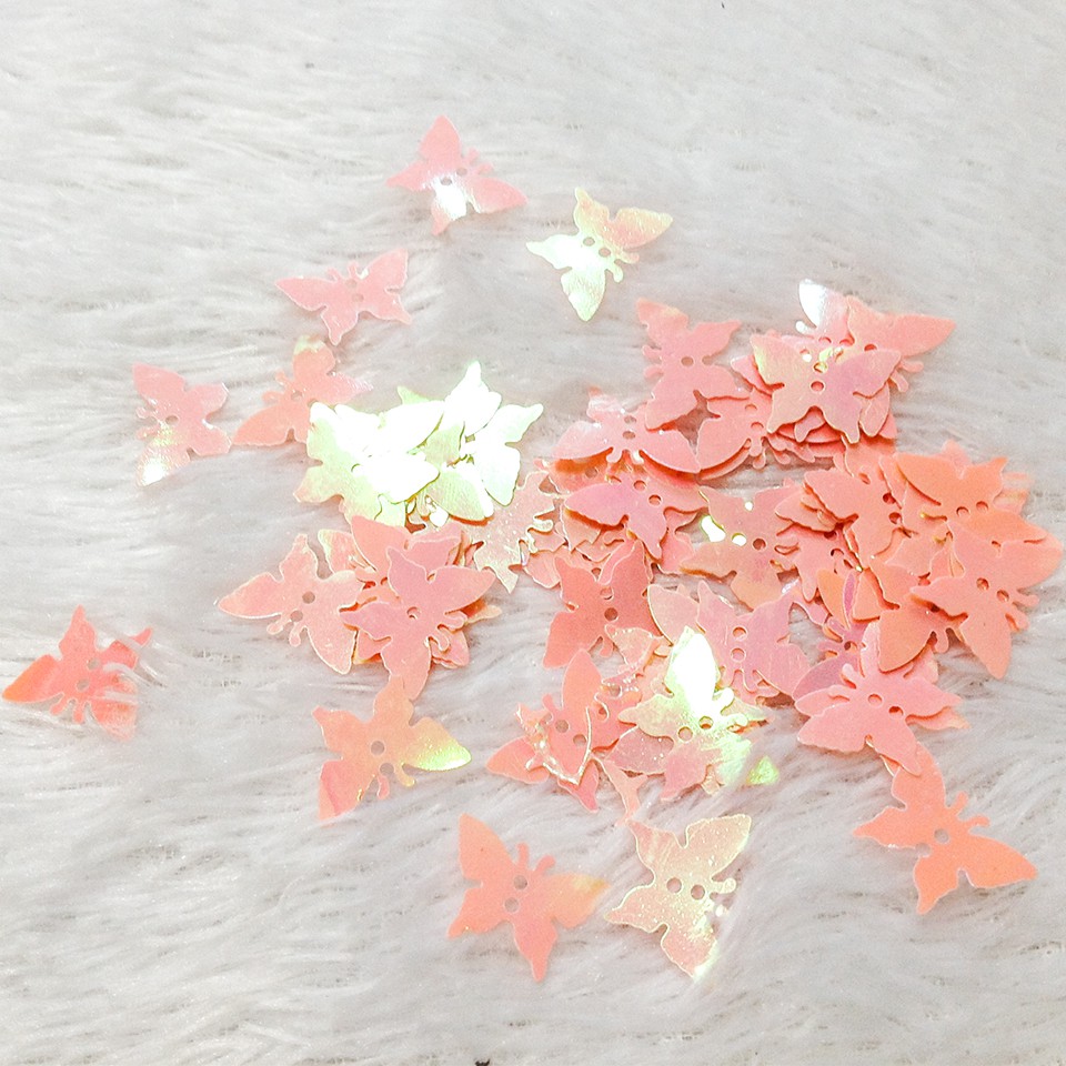 Kim sa hình bươm bướm lấp lánh kết áo trang trí thủ công dễ thương