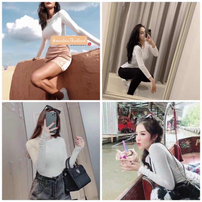 Áo thun Body tay Dài Thái Lan