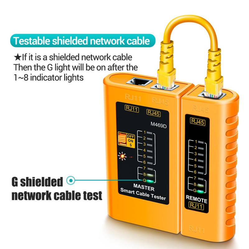 Dụng Cụ Kiểm Tra Cáp Mạng LAN RJ45 Rj11