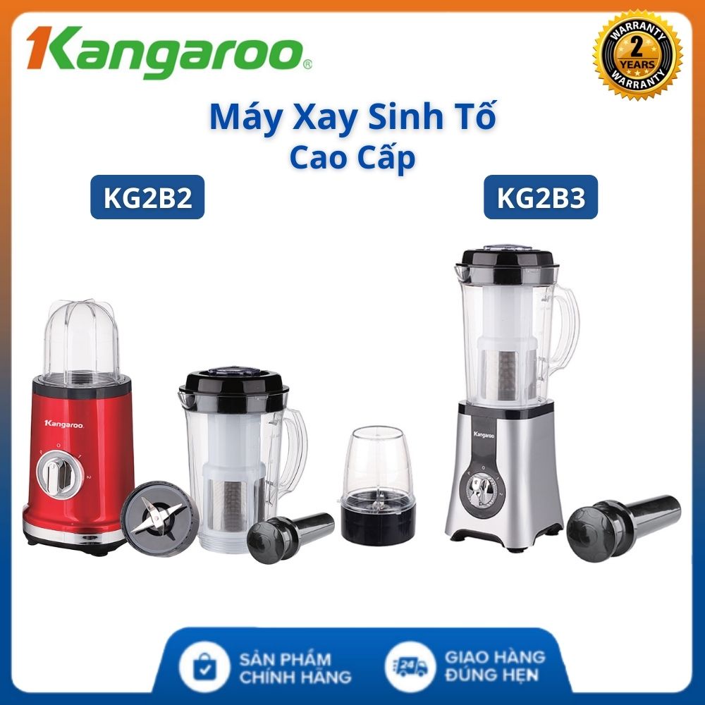 Máy xay sinh tố kangaroo KG2B3 / KG2B2 - Máy ép trái cây có lõi lọc bã , xay thực phẩm , rau củ quả , thức ăn dặm cho bé