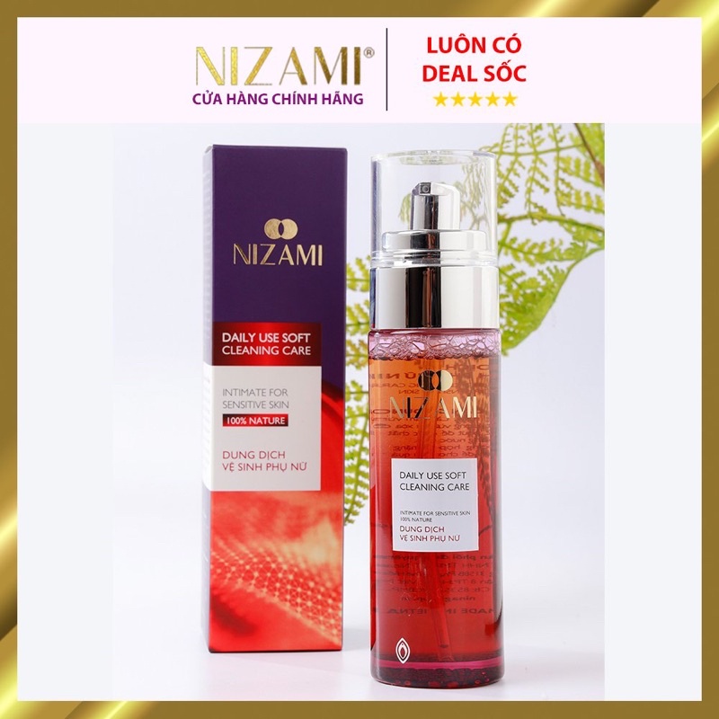 Dung dịch vệ sinh phụ nữ Nizami giúp làm hồng, se khít và nâng cơ vùng kín