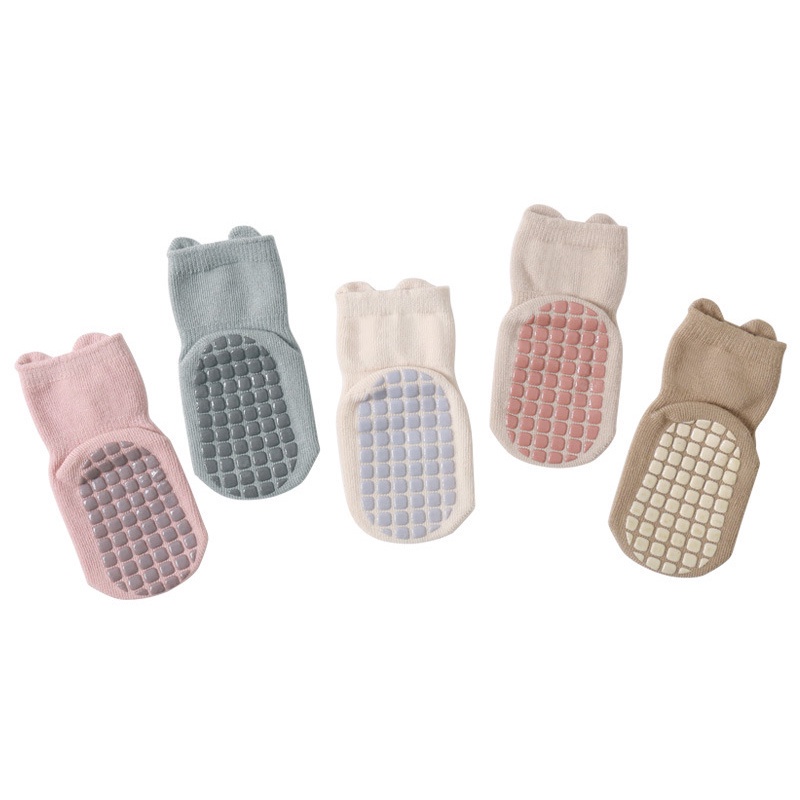 Tất Cotton Chống Trượt Thời Trang Thu Đông Mới Cho Bé Trai Và Gái