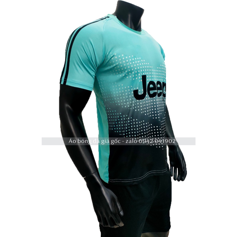 Bộ quần áo bóng đá CLB Juventus xanh đen thun lạnh