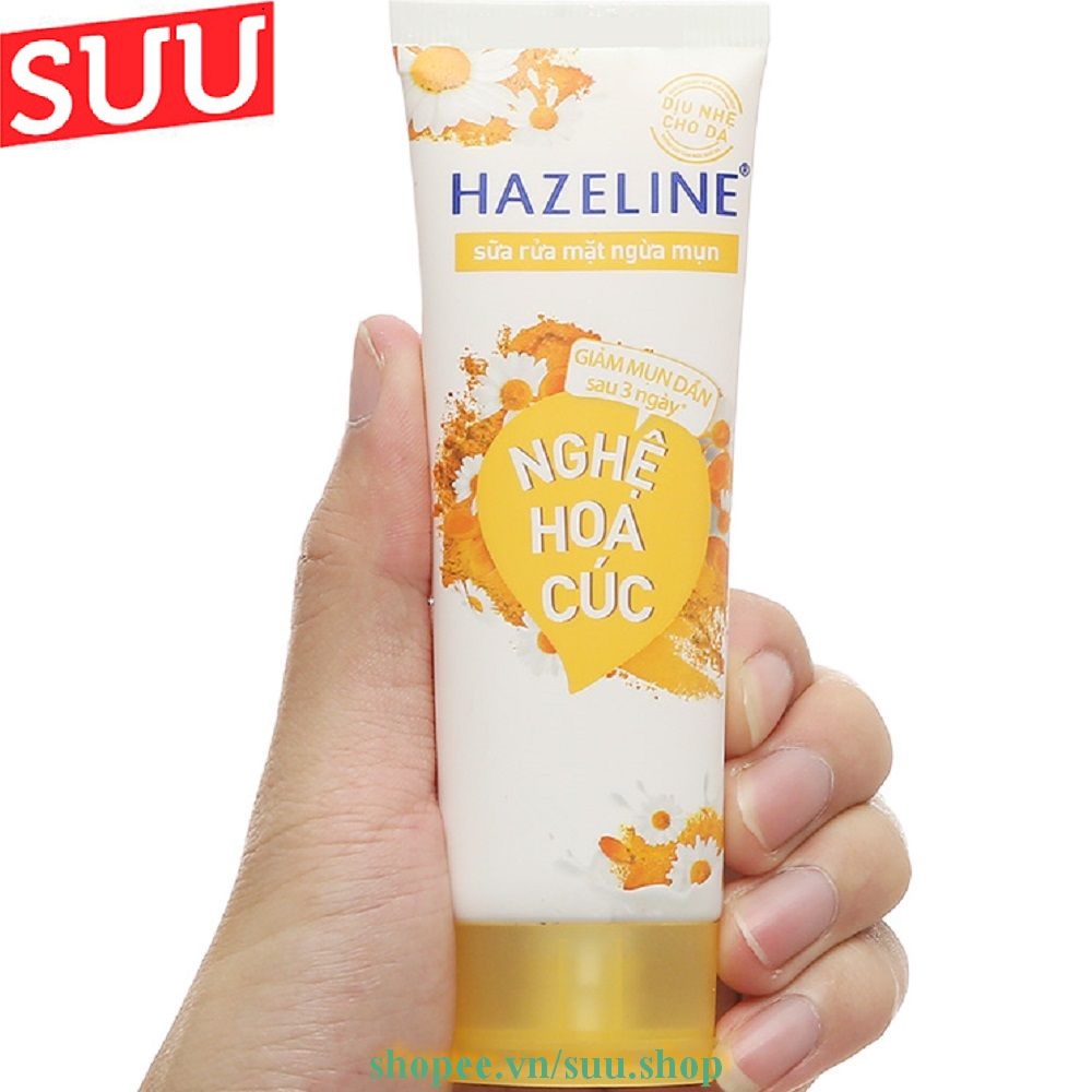 Sữa Rửa Mặt 50g Hazeline Nghệ Hoa Cúc